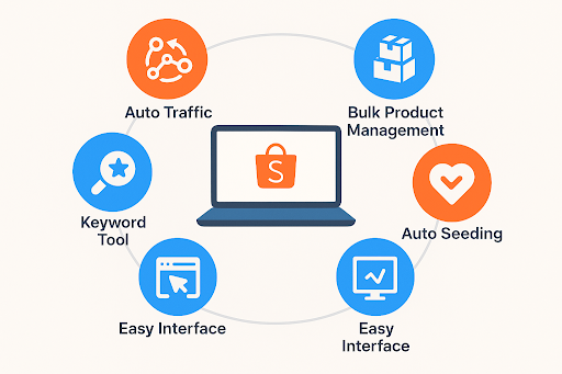 Các tính năng phần mềm Simple Shopee